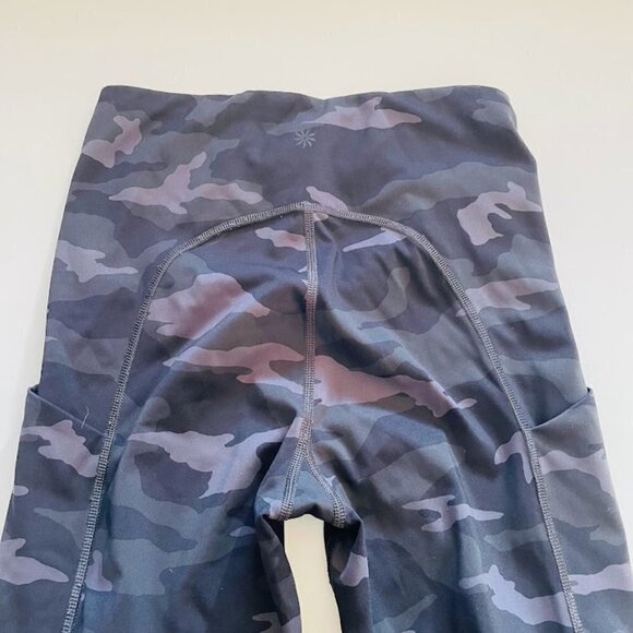 Athleta Ultimate Camo 7/8 Legging Tight Running Athletic Active Outdoor Pockets - Picture 4 of 9